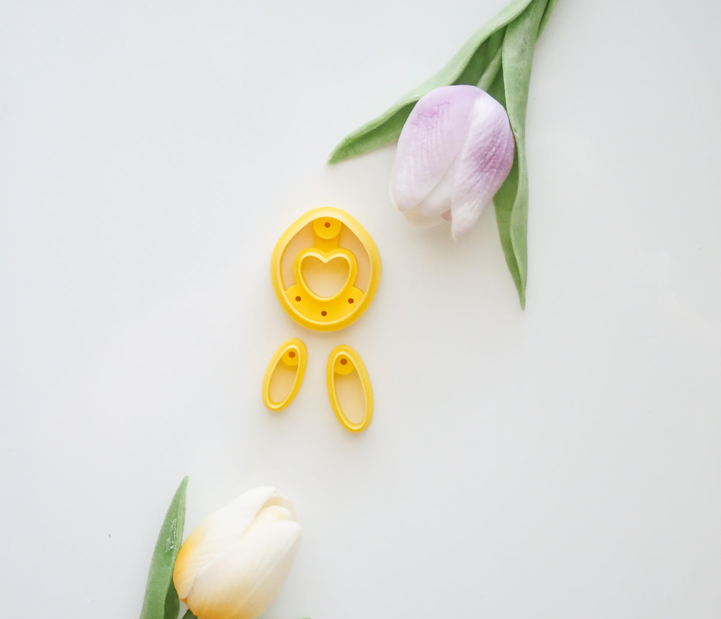 Abstract Heart Polymer Clay Cutter Set image 0