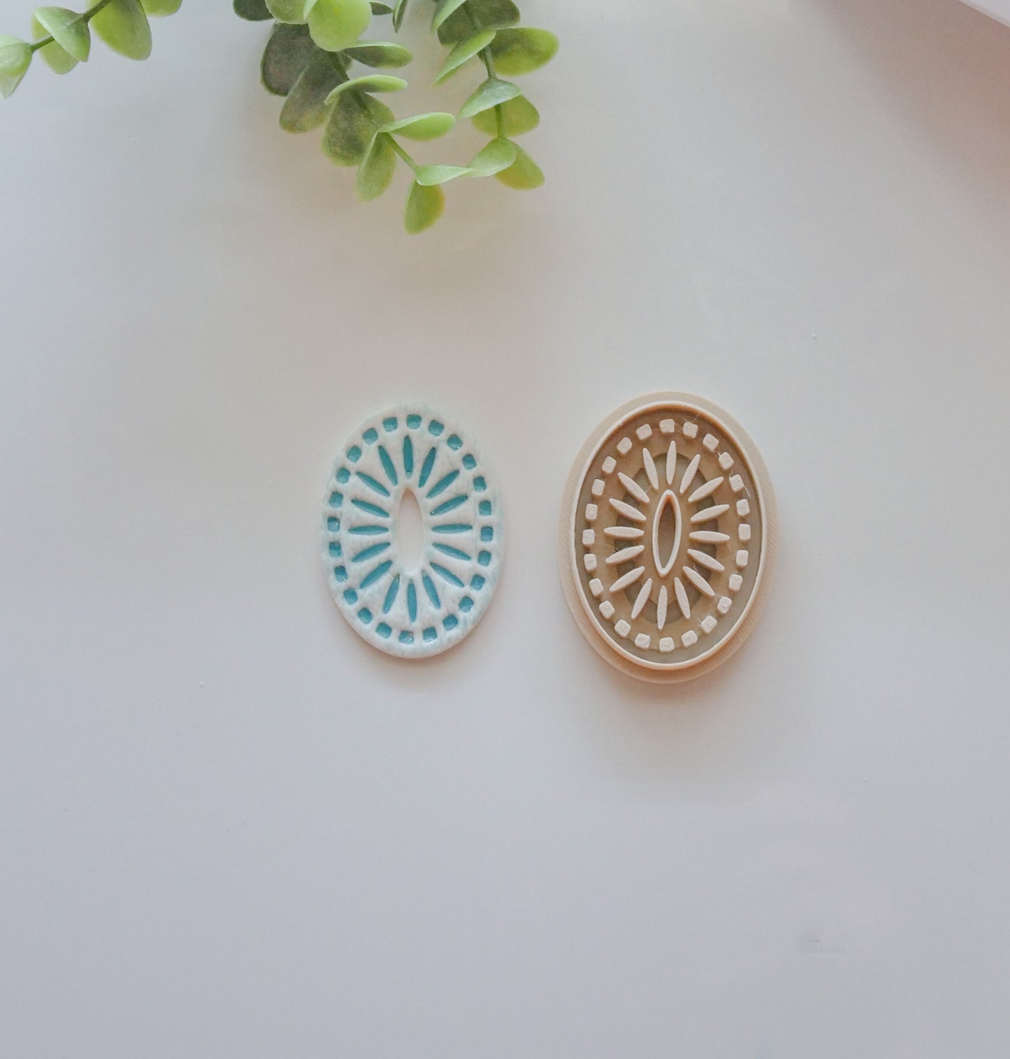 Stone Oval Polymer Clay Cutter image 1