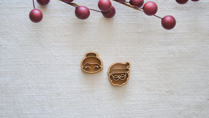 Mr. and Mrs. Clause Polymer Clay Cutter Set image 3