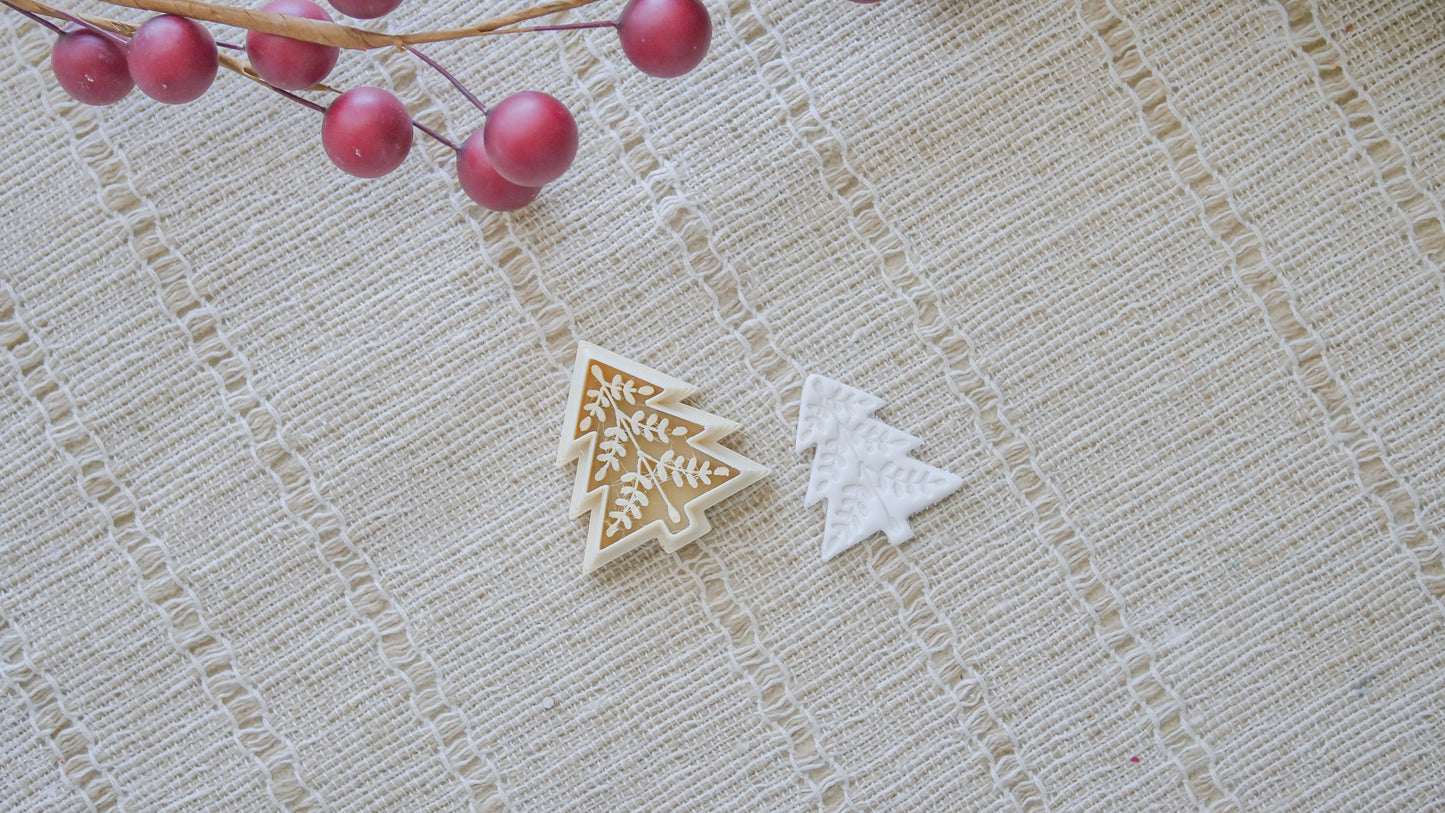 Nordic Christmas Tree Polymer Clay Cutter image 1