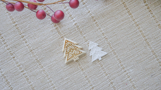 Nordic Christmas Tree Polymer Clay Cutter image 1