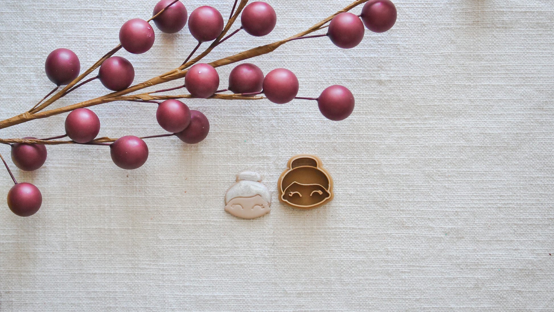 Mr. and Mrs. Clause Polymer Clay Cutter Set image 1