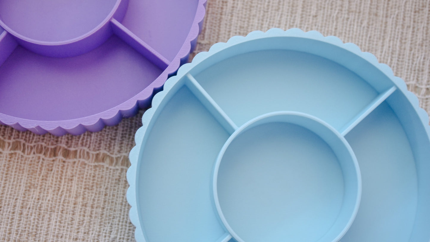 Fluted Round Finding & Charm Polymer Clay Tray image 3