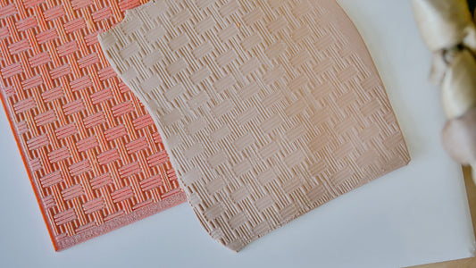 Basket Weave Pattern Rubber Mats for Polymer Clay image 0