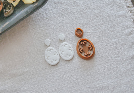 Talavera Easter Egg Polymer Clay Cutter Set #2 image 0